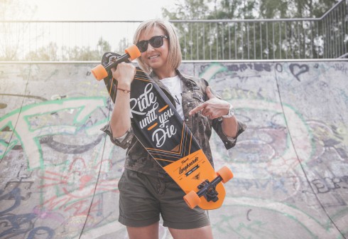 Wrotki i longboardy - sesja zdjęciowa